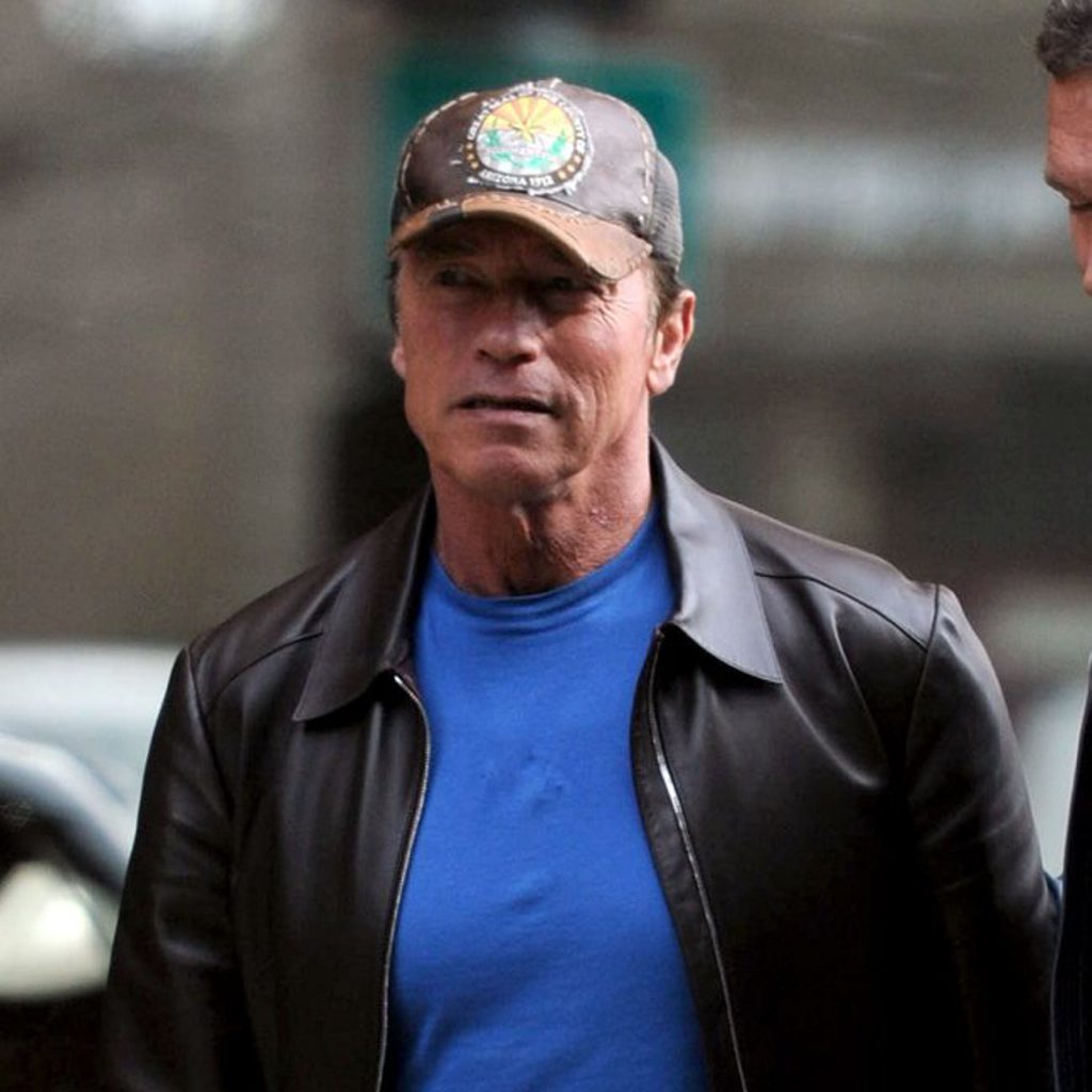Arnold Schwarzenegger rubs his stomach after a lunch with friends in LA! Arnie was seen leaving Toscana Italian restaurant in Brentwood with his friends. Arnie wore a trucker baseball cap as he left the eatery. Pictured: Arnold Schwarzenegger Ref: SPL703208 180214 Picture by: Splash News Splash News and Pictures Los Angeles: 310-821-2666 New York: 212-619-2666 London: 870-934-2666 photodesk@splashnews.com Arnold Schwarzenegger rubs his stomach after a lunch with friends in LA! Arnie was seen leaving Toscana Italian restaurant in Brentwood with his friends. Arnie wore a trucker baseball cap as he left the eatery. Pictured: Arnold Schwarzenegger Ref: SPL703208 180214 Picture by: Splash News Splash News and Pictures Los Angeles: 310-821-2666 New York: 212-619-2666 London: 870-934-2666 photodesk@splashnews.com